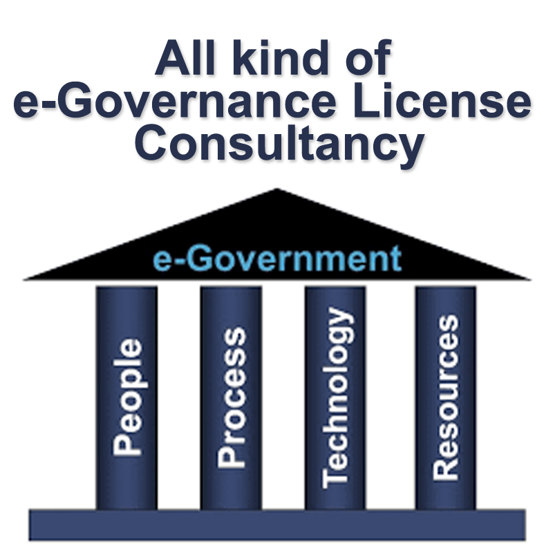 ALL KIND OF INDIAN E-GOVERNANCE LICENSE.